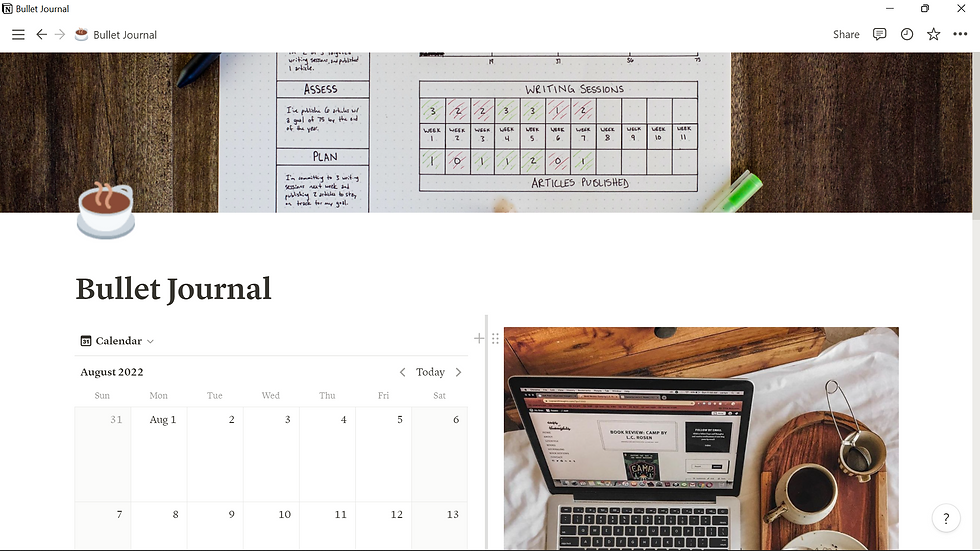A Digital Bullet Journal for a Paperless Lifestyle