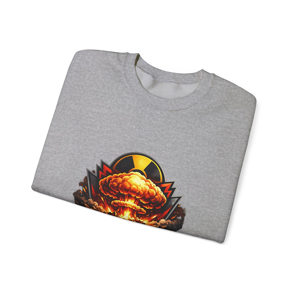 Thumbnail: Gaming Crewneck Sweatshirt – 'SendNukesGaming' Nuclear Explosion Logo