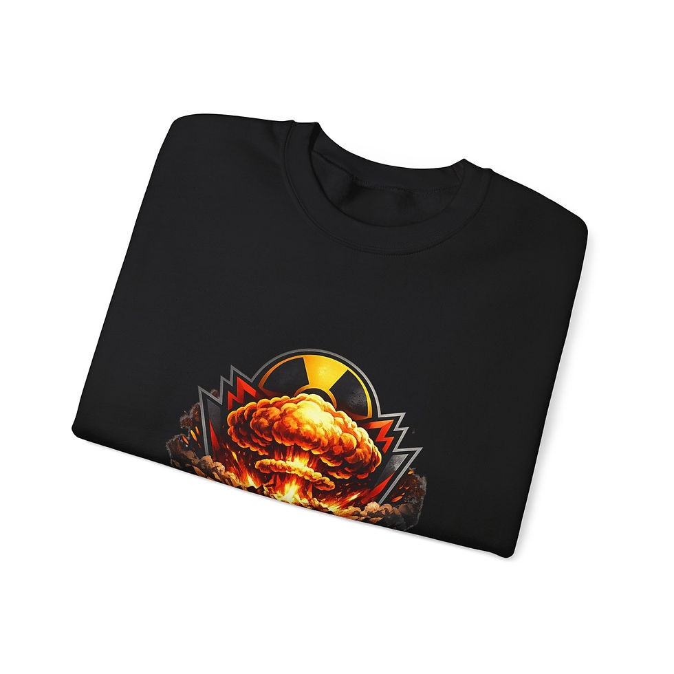 Thumbnail: Gaming Crewneck Sweatshirt – 'SendNukesGaming' Nuclear Explosion Logo