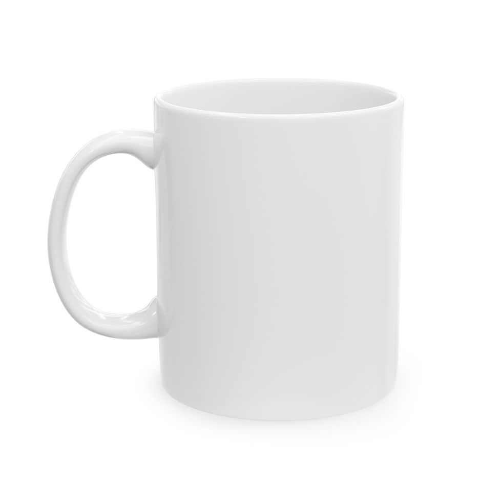 Thumbnail: SendNukesGaming 15oz ceramic mug full logo display