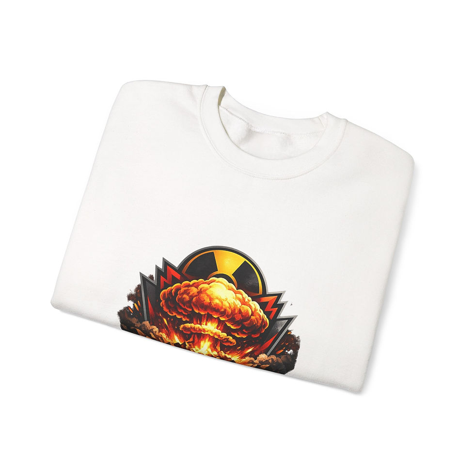 Thumbnail: Gaming Crewneck Sweatshirt – 'SendNukesGaming' Nuclear Explosion Logo
