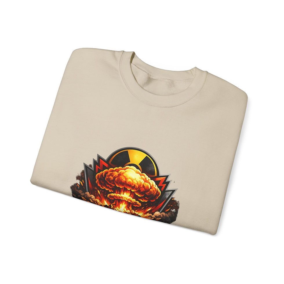 Thumbnail: Gaming Crewneck Sweatshirt – 'SendNukesGaming' Nuclear Explosion Logo