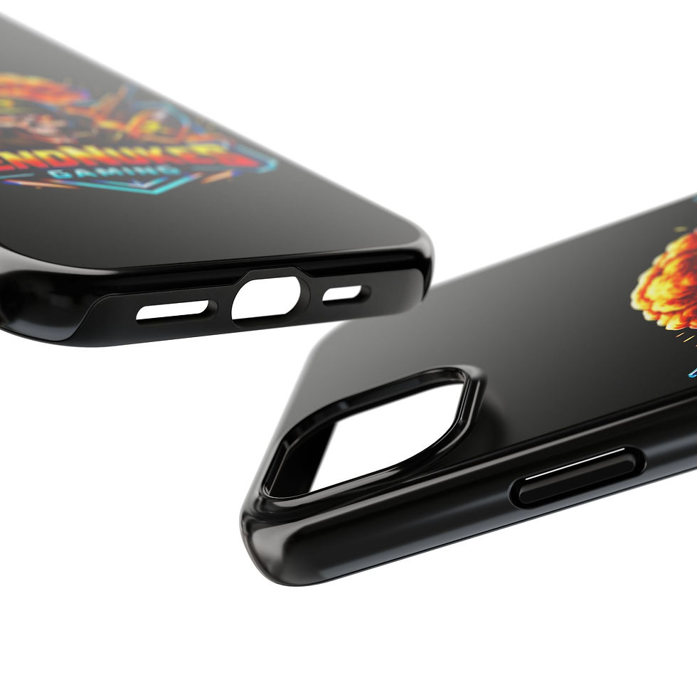 Thumbnail: Send Nukes Gaming tough phone case full product view iPhone 17 series