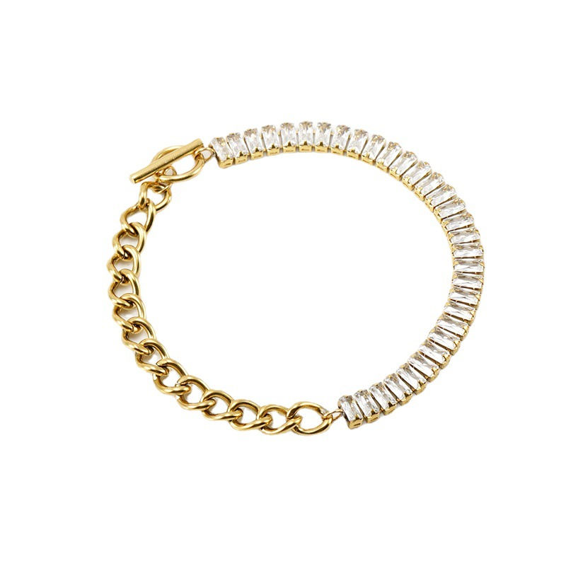Thumbnail: 18K Crystal Necklace and Bracelet Set