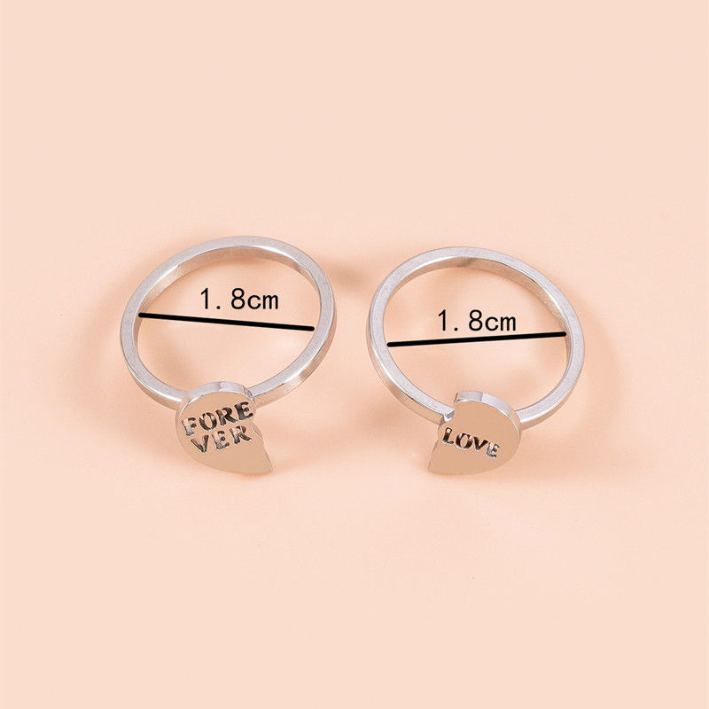 Thumbnail: Forever Love Couples Ring Set