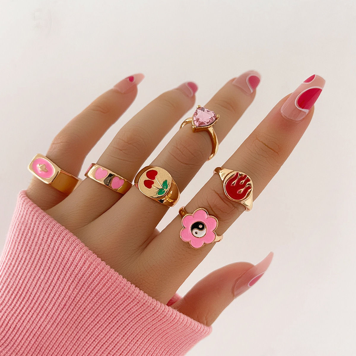 Blush Ring Set