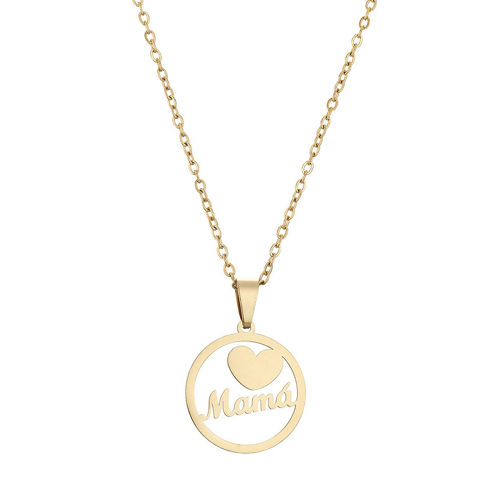 Thumbnail: Stainless Steel 'Love Mama' Necklace