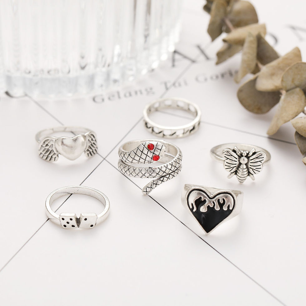 Thumbnail: Raven Ring Set