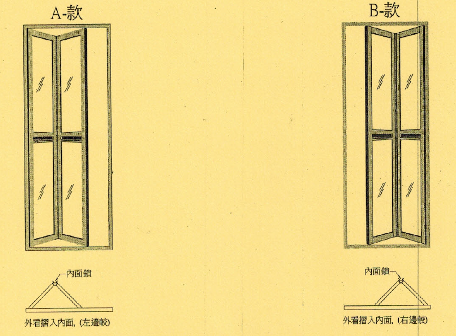 鋁巴士趟摺門