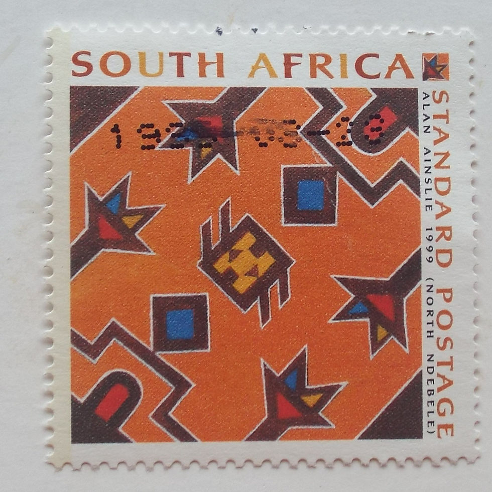 RSA - 1999 Traditional Wall Art "North Ndebele" - Single - postally used