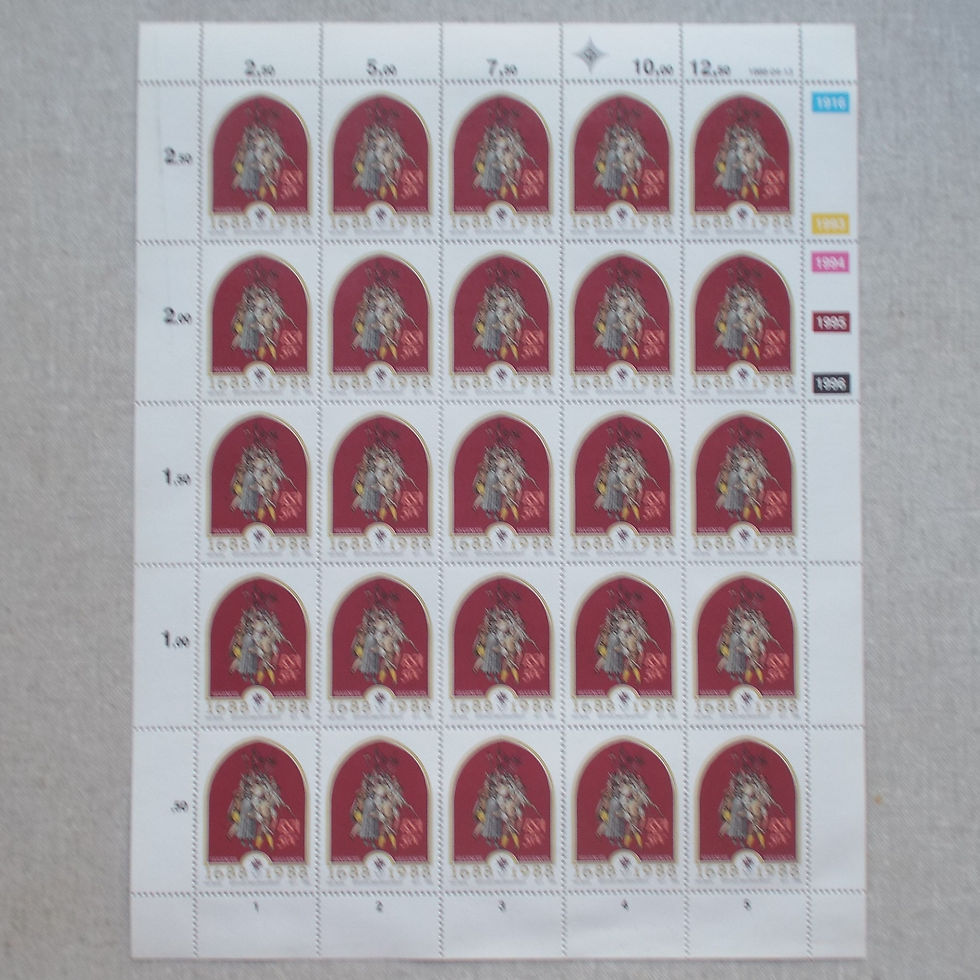 Thumbnail: RSA - 1988 Arrival of French Huguenots - Full Set of Full Sheets of 25 - UMM