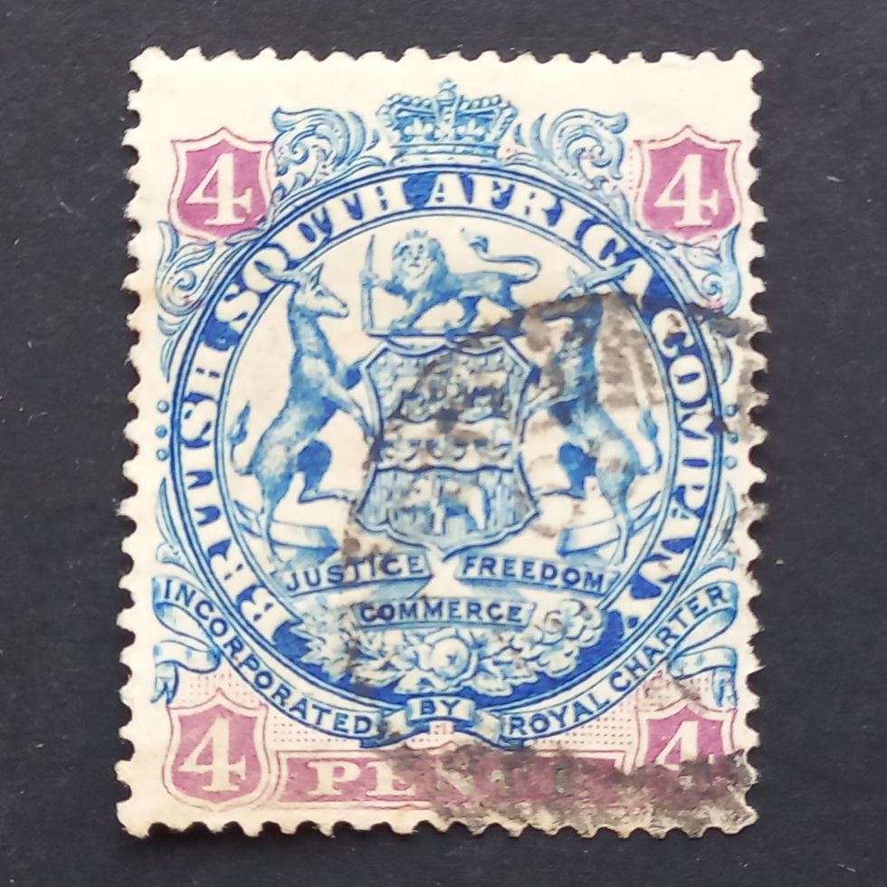 BSAC - 1896-97 Defin Issue - 4d Ultramarine & Mauve - Single - Used