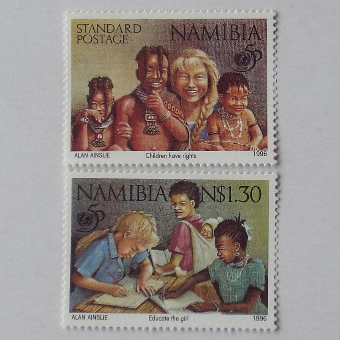 Namibia - 1996 50th Anniv of UNICEF - Full Set of Singles - UMM