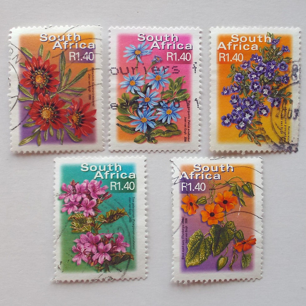 RSA - 2001 Addt Value to Defin Issue - R1,40 - Full Set of Singles-Postally Used