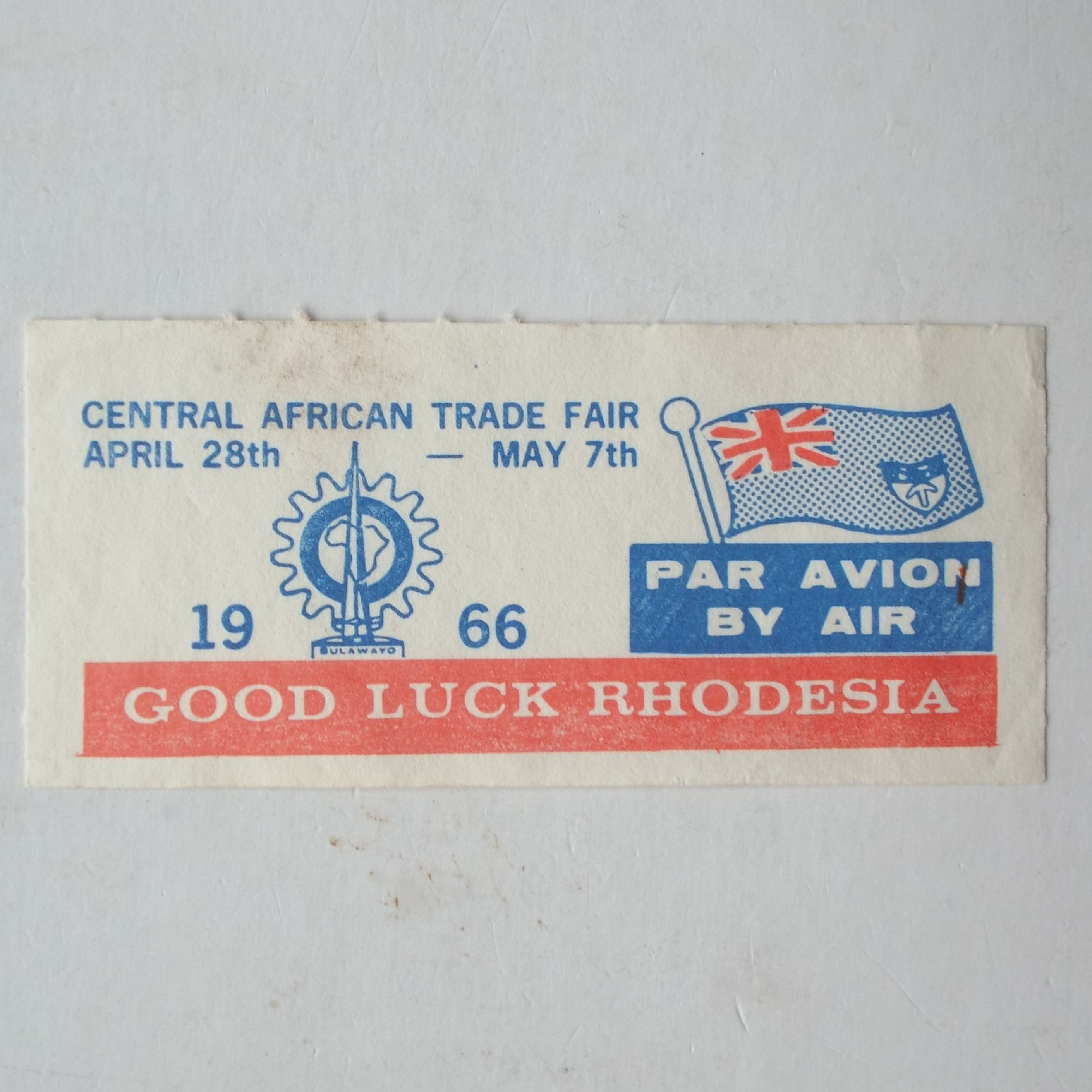 Thematics - Cinderellas - Central Africa Trade Fair 1966 - Single - Unused