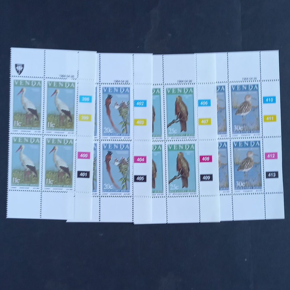 Venda - 1984 Migratory Birds (2nd Series) - Full Set of Controls - MNH