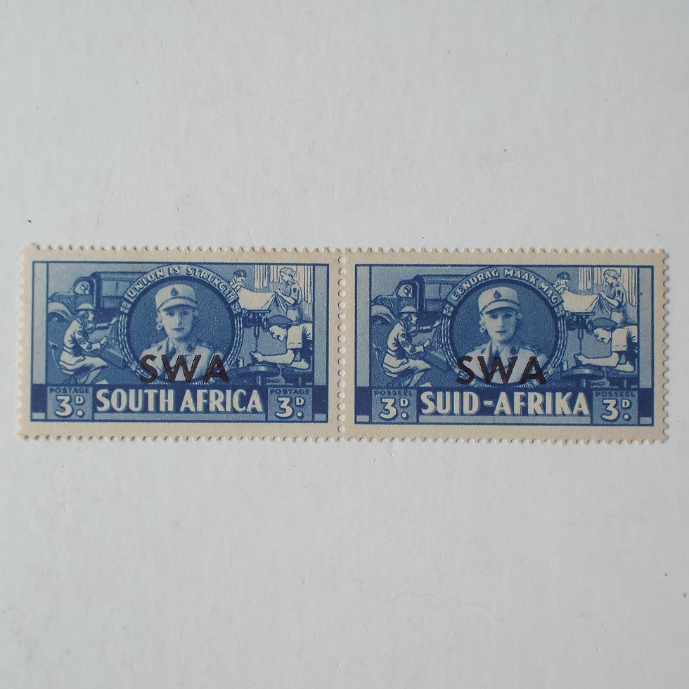 SWA - 1941-42 SA War Effort Optd "SWA" in "Large Format" - 3d Blue - Unused