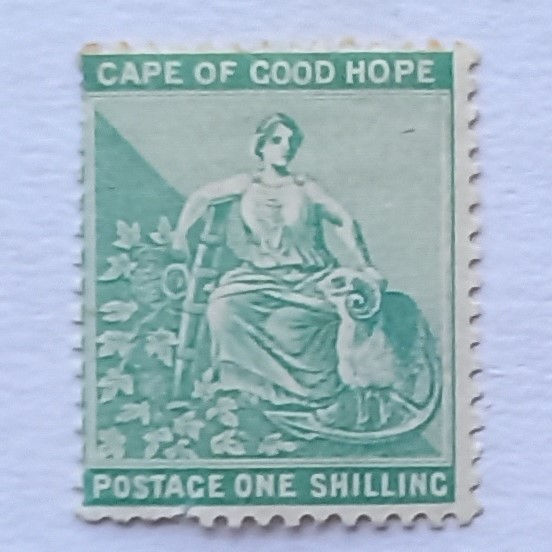 COGH - 1893-98 Defin Issue - 1/- Green (no outer frame line) - Single - Used