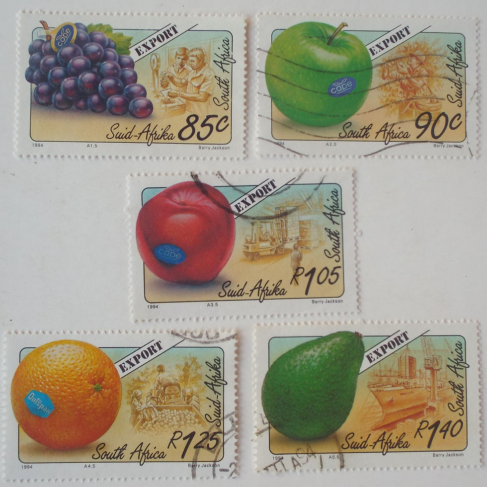 RSA - 1994 Export Fruits - Full Set of Singles - Used