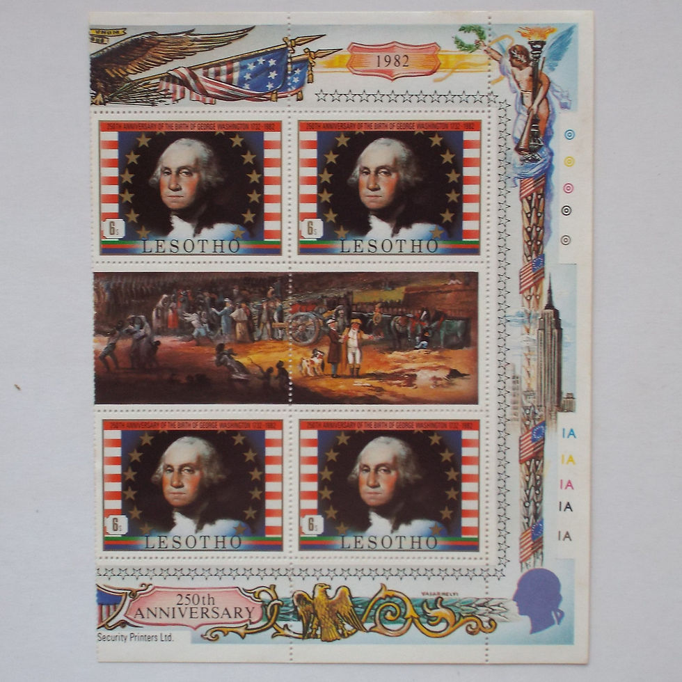 Thumbnail: Lot #17 - Lesotho - 1982 George Washington - Part Set in Blocks of 4 - Unused