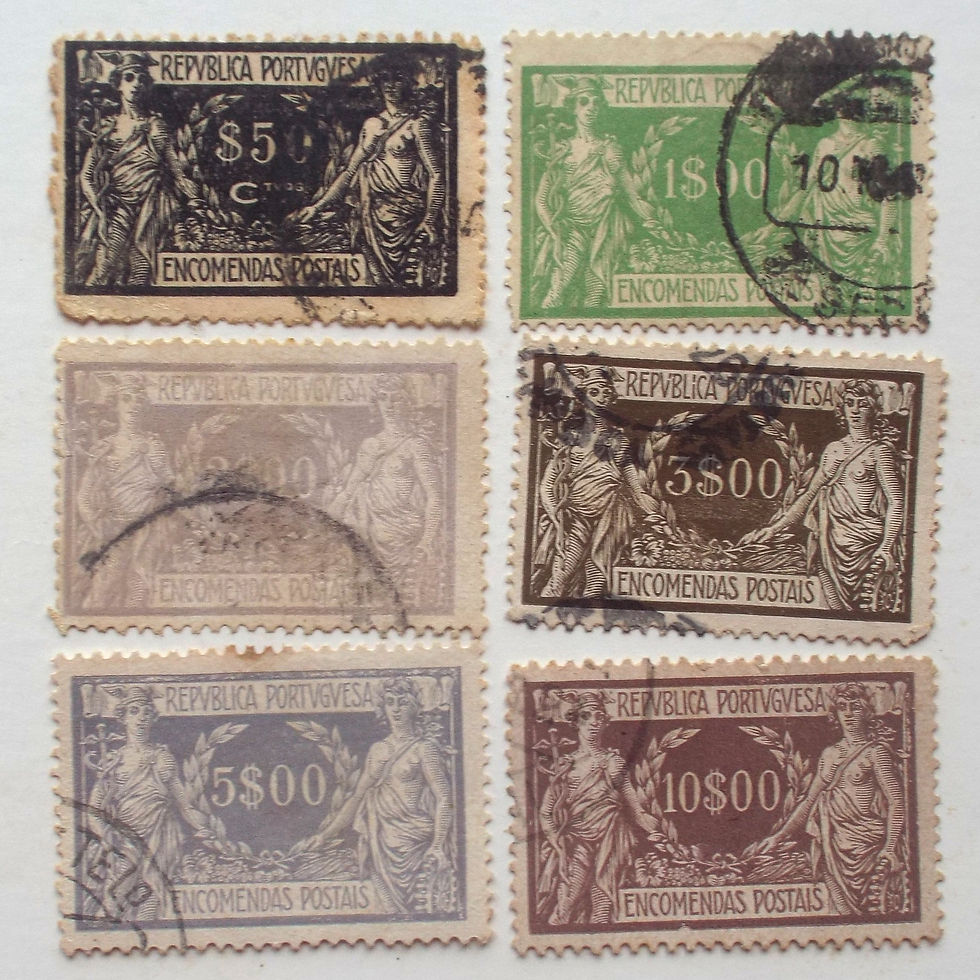 Portugal - 1920 Parcel Post Stamps - Selection of Singles - Used