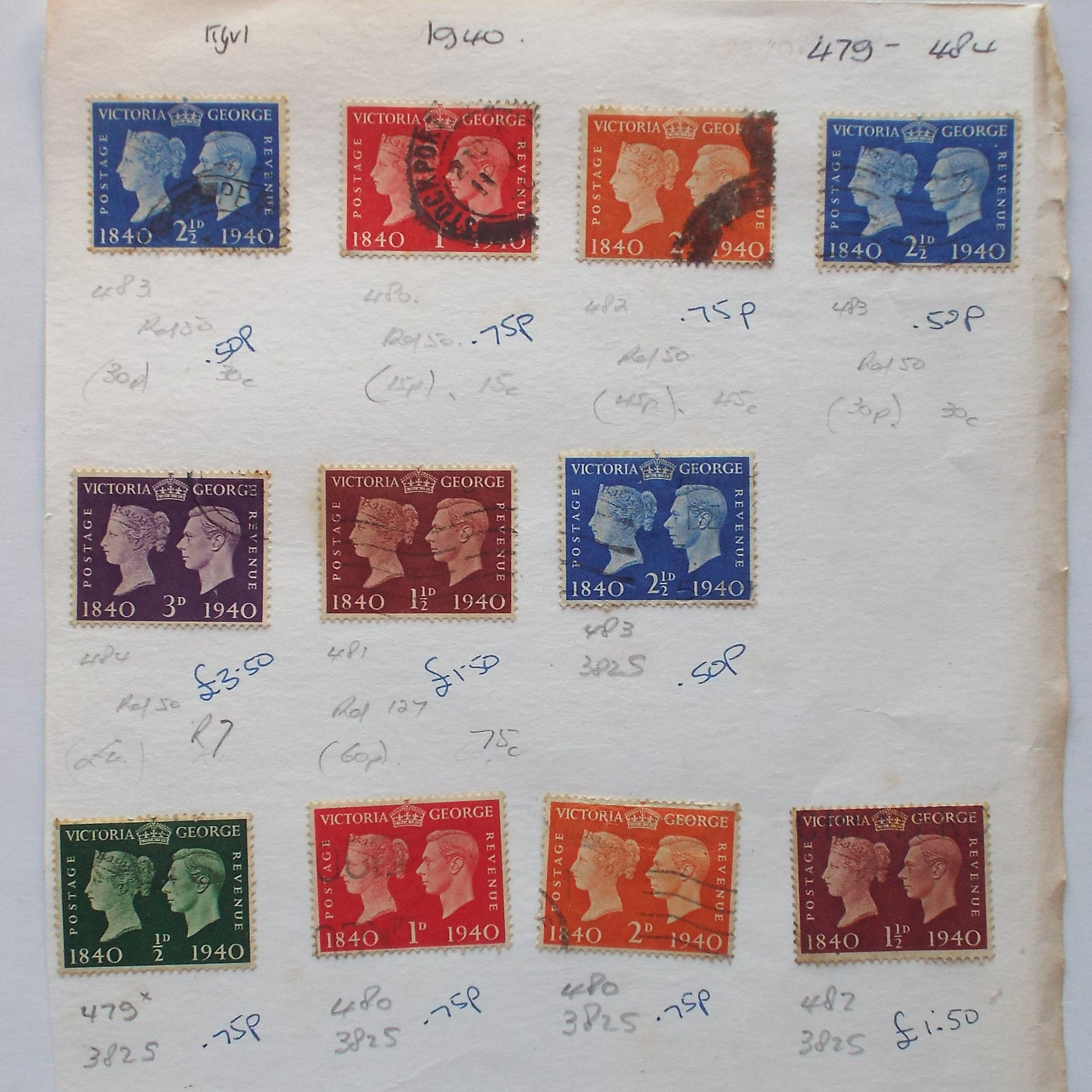 Lot #12 - Great Britain - Collection of Early GB to Clear
