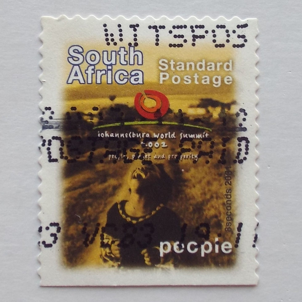 RSA - 2002 World Summit - Std Rate "People" - Single - Postally Used
