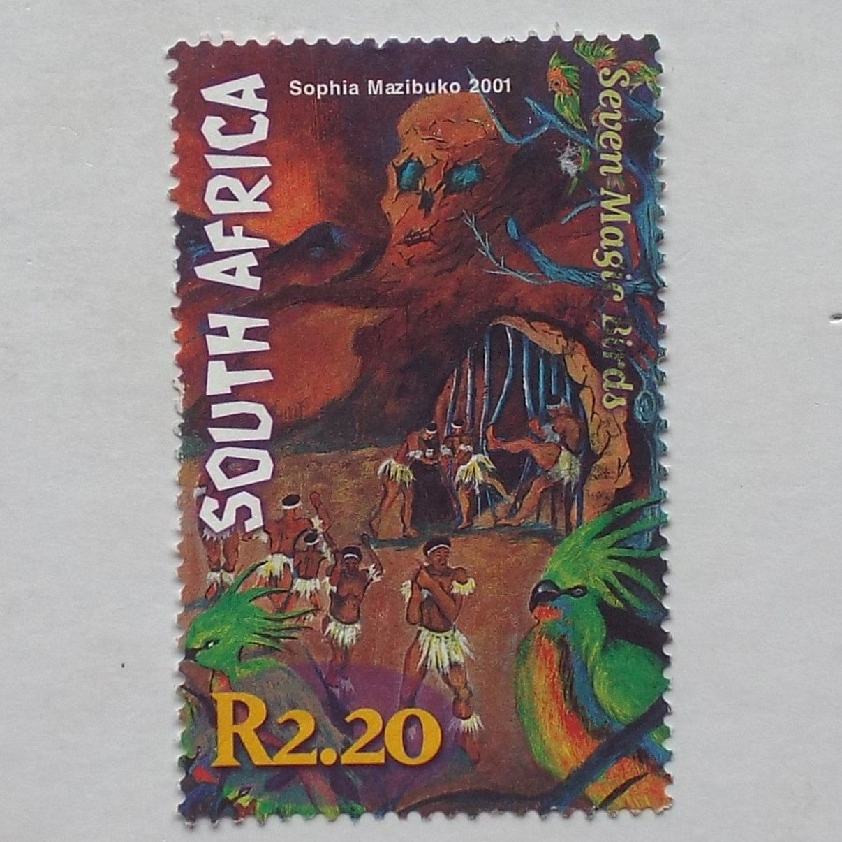 RSA - 2001 Myths & Legends - R2,20 Seven Magic Birds - Single - Postally Usedp