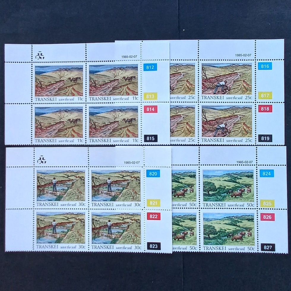 Transkei - 1985 Save the Soil - Full Set of Controls - Unused