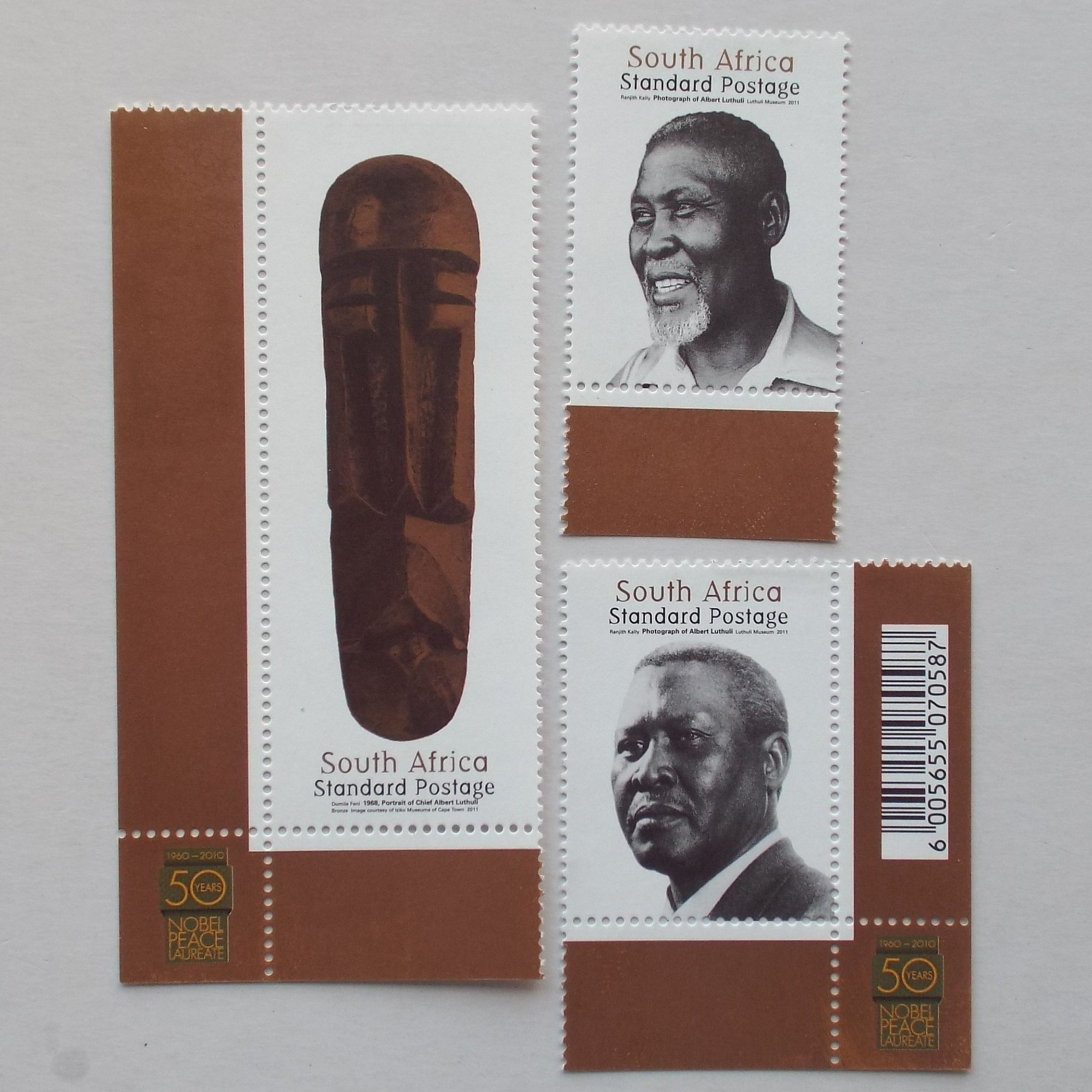RSA - 2011 - Chief Albert Luthuli - Full Set of Singles - UMM