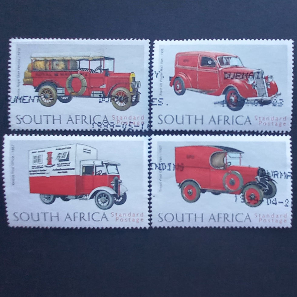 RSA - 1999 125th Anniversary of UPU - Full set of singles - postally used