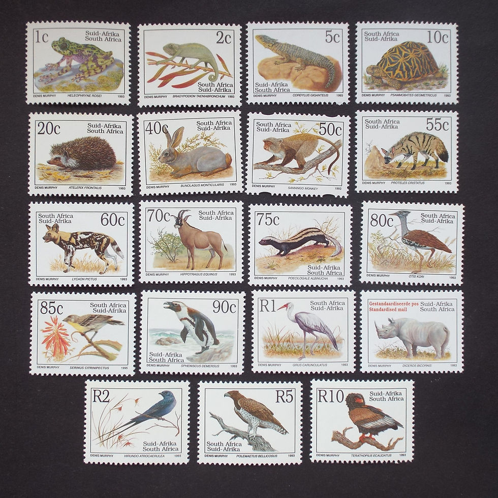 RSA - 1993 6th Defin Issue - Full Set of Singles + Addt Values - Singles - MNH