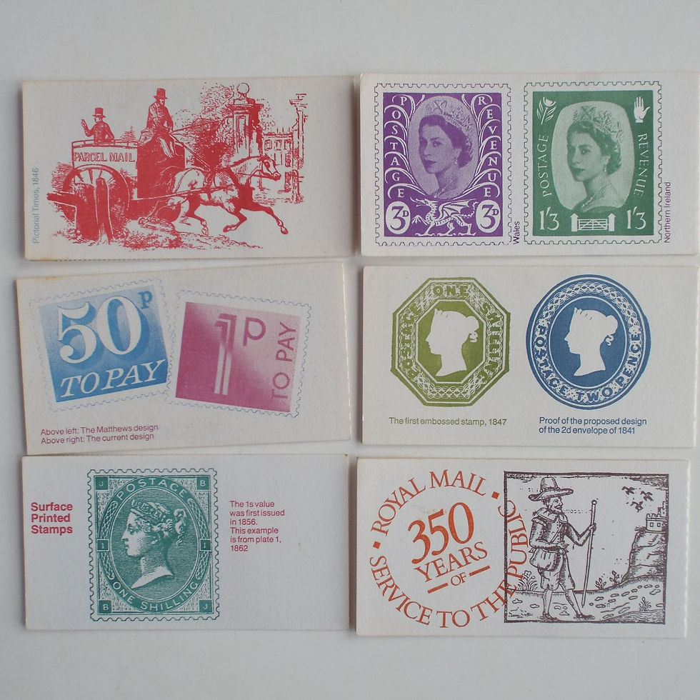 Thumbnail: Lot #16 - GB QEII - 1981-85 "Postal History" Booklets - Full Set of 14 Booklets