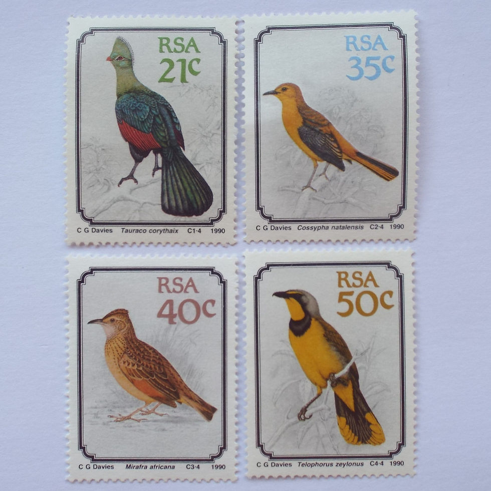 RSA - 1990 South African Birds - Full Set of Singles - Unused