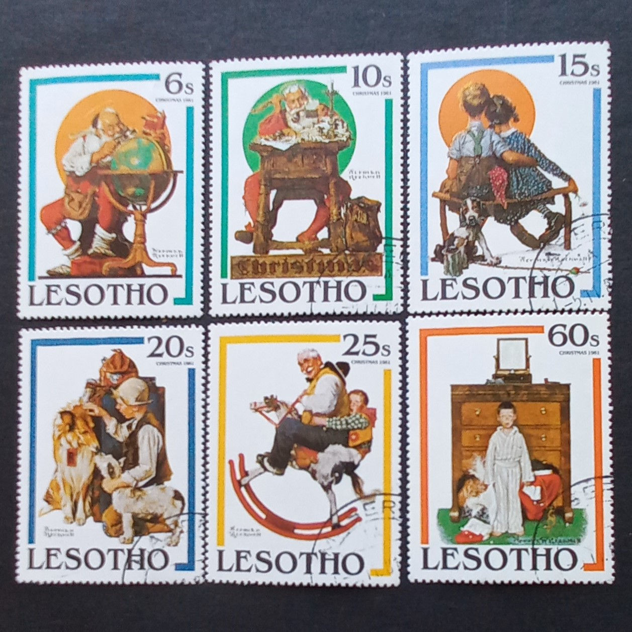 Lesotho - 1981 Christmas. Paintings - Full Set of Singles - CTO