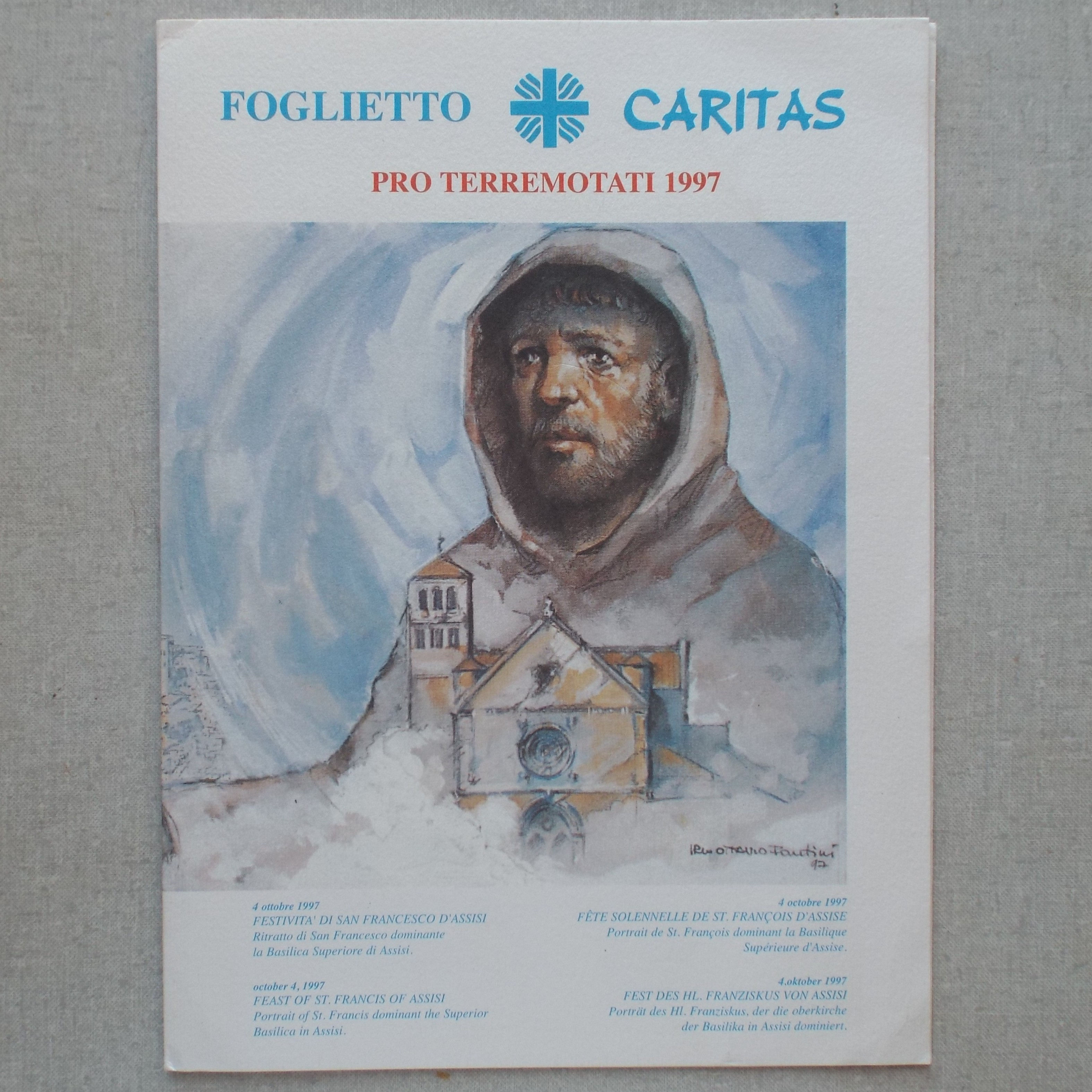 Vatican City - 1997 Aid for Earthquake Victims - Illustrated Folder
