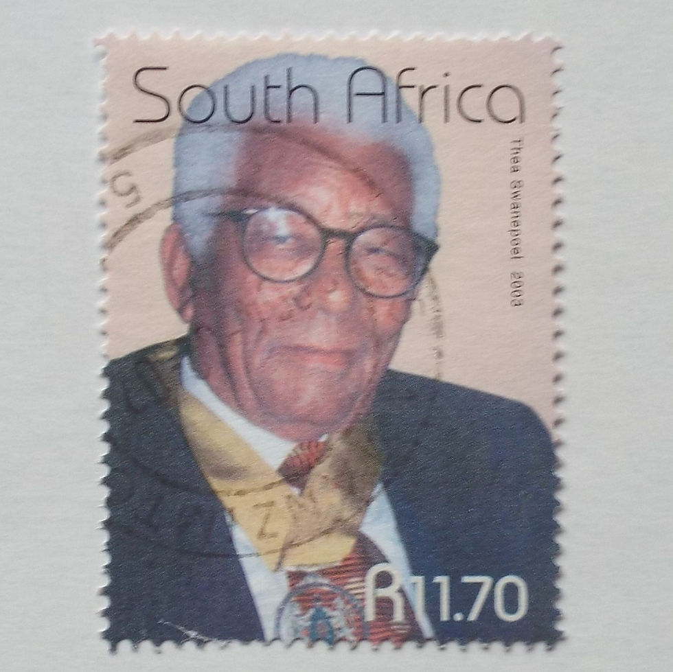 RSA - 2003 Walter Sisulu - Single from Miniature Sheet - Postally Used