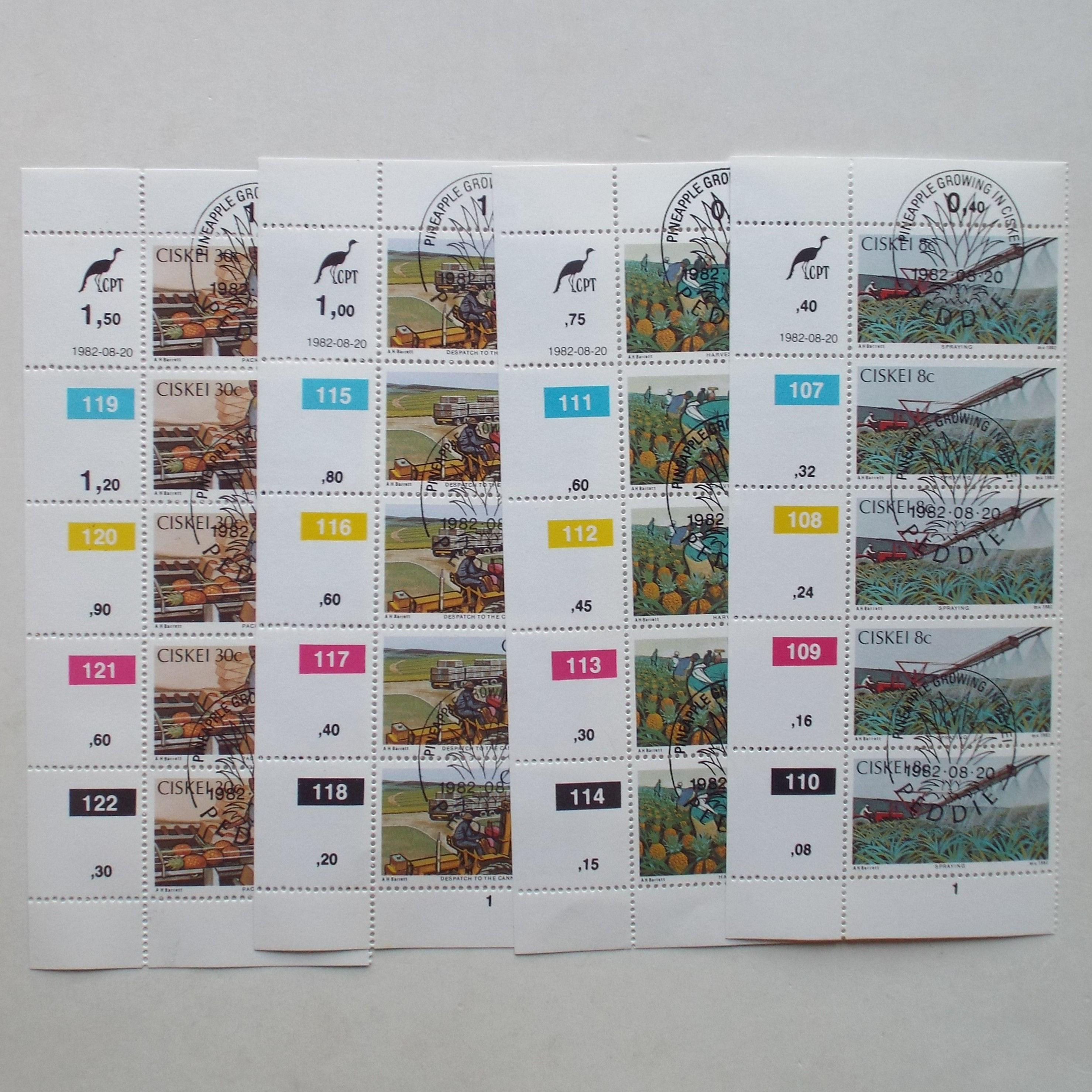 Ciskei - 1982 Pineapple Industry - Full Set of Controls - CTO