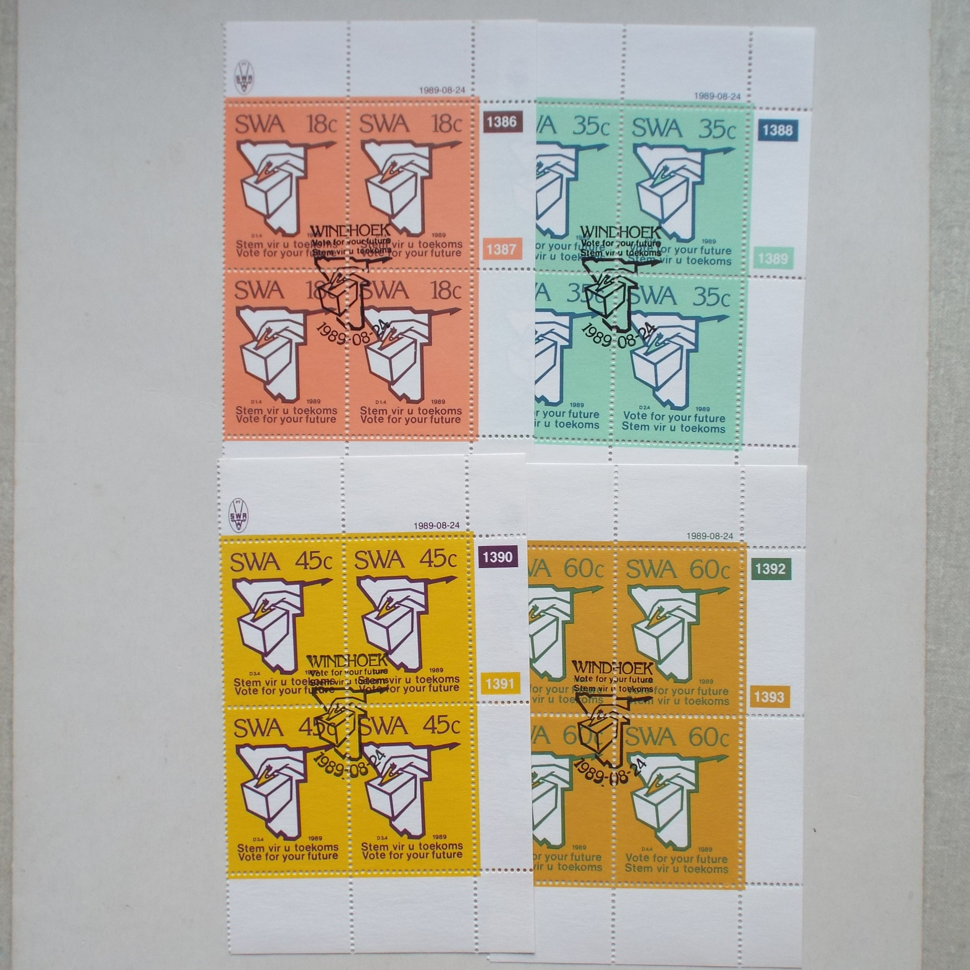 SWA - 1989 UN Resolution 435 - Full Set of Controls - CTO