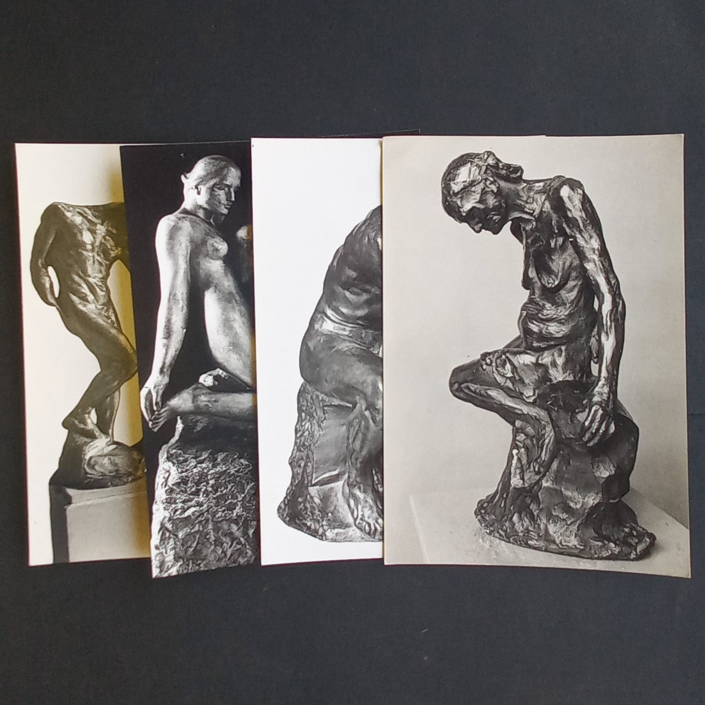 Vintage Postcards - Statues from Museum Rodin, Paris - Unposted