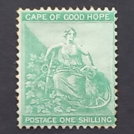 COGH - 1864-77 Defin Issue - 1/- Green - Single - Unused