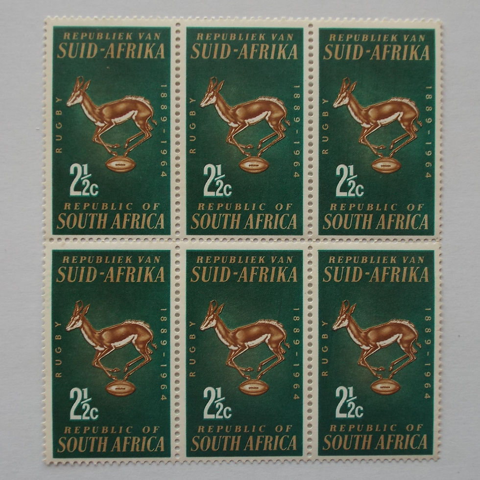 RSA - 1964 75th Anniv of SARB - 2,5c - Block of 6 - Unused