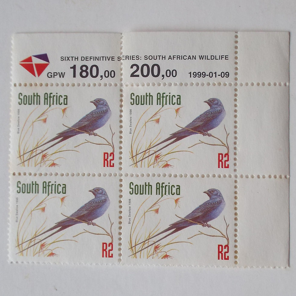 RSA - 1998 6th Defin Issue (Redrawn) - R2 - Control Block - Unused