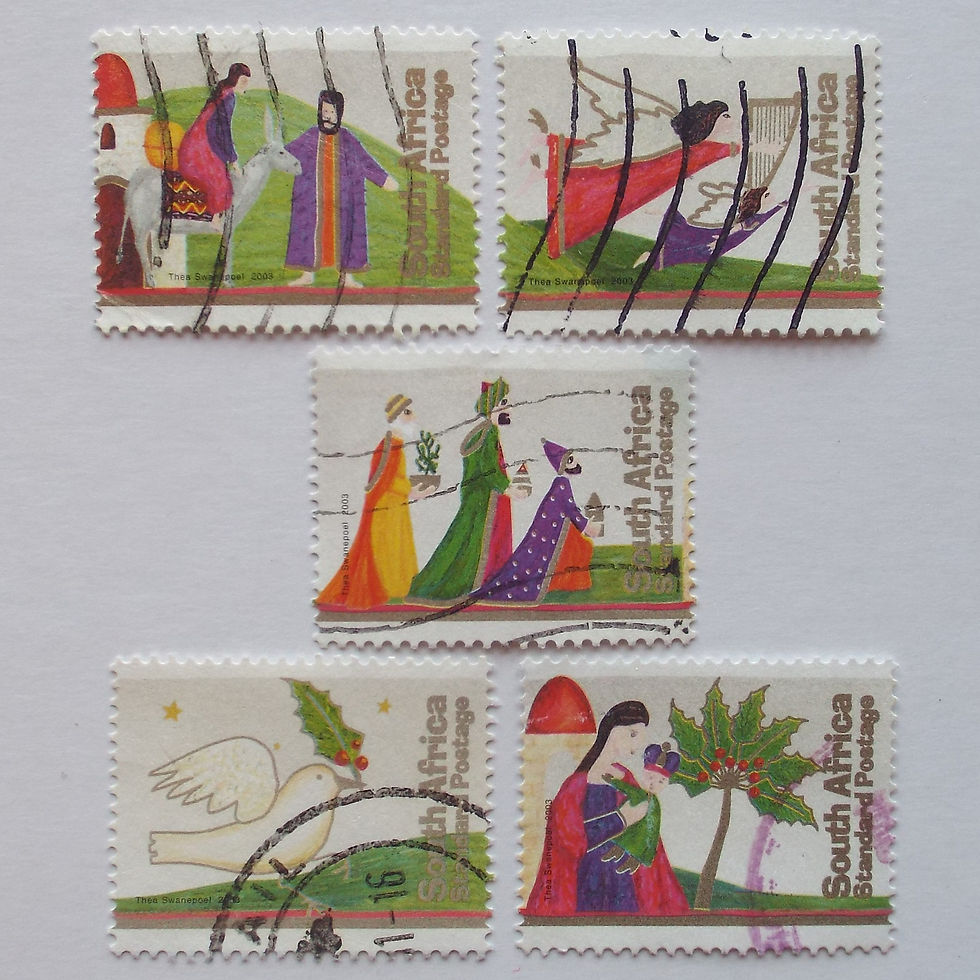 RSA - 2003 Christmas - Std Post Rate - Full Set of Singles - Postally Used