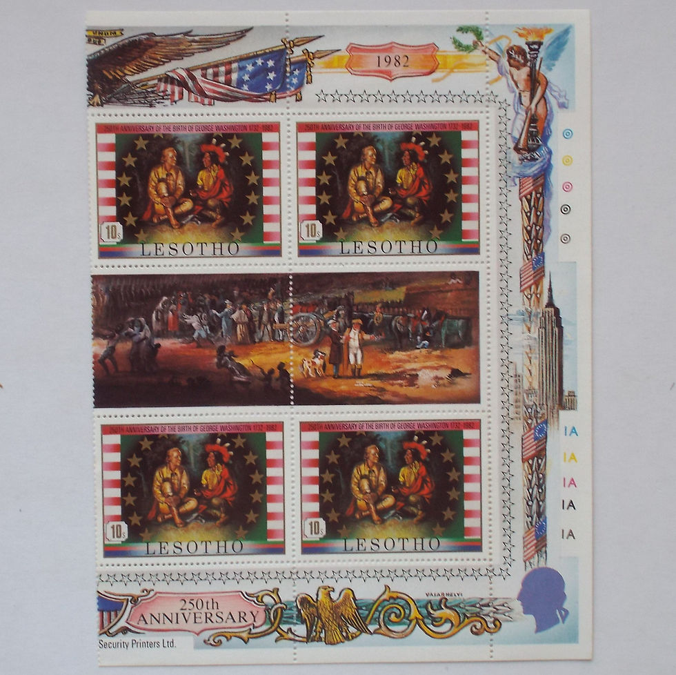 Thumbnail: Lot #17 - Lesotho - 1982 George Washington - Part Set in Blocks of 4 - Unused
