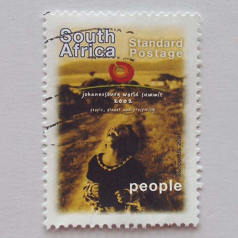 RSA - 2002 World Summit - Std Rate "People" - Single - Postally Used