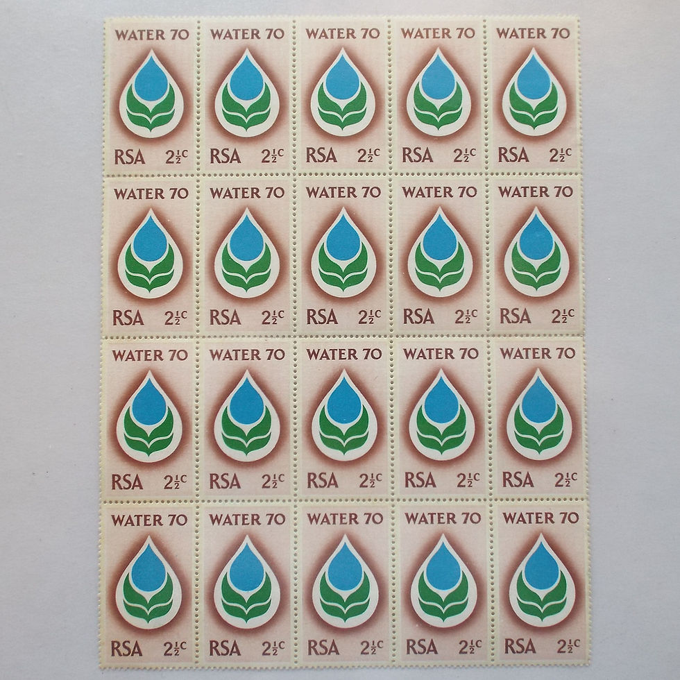RSA - 1970 Water 70 Campaign - 2,5c - Block of 20 - UMM