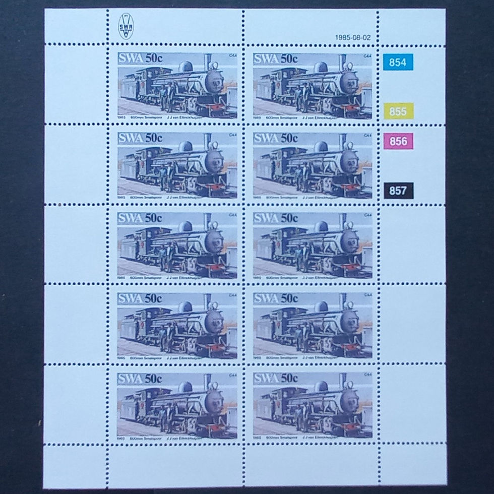Thumbnail: SWA - 1985 Railway Locomotives - Full Set of Sheetlets of 10 - MNH