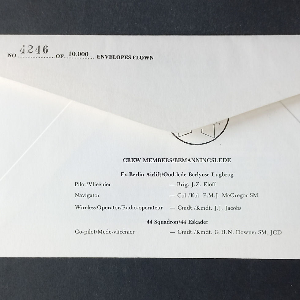 Thumbnail: RSA - 1979 SAAF  Flight Cover #4 - 30th Anniv of Berlin Airlift