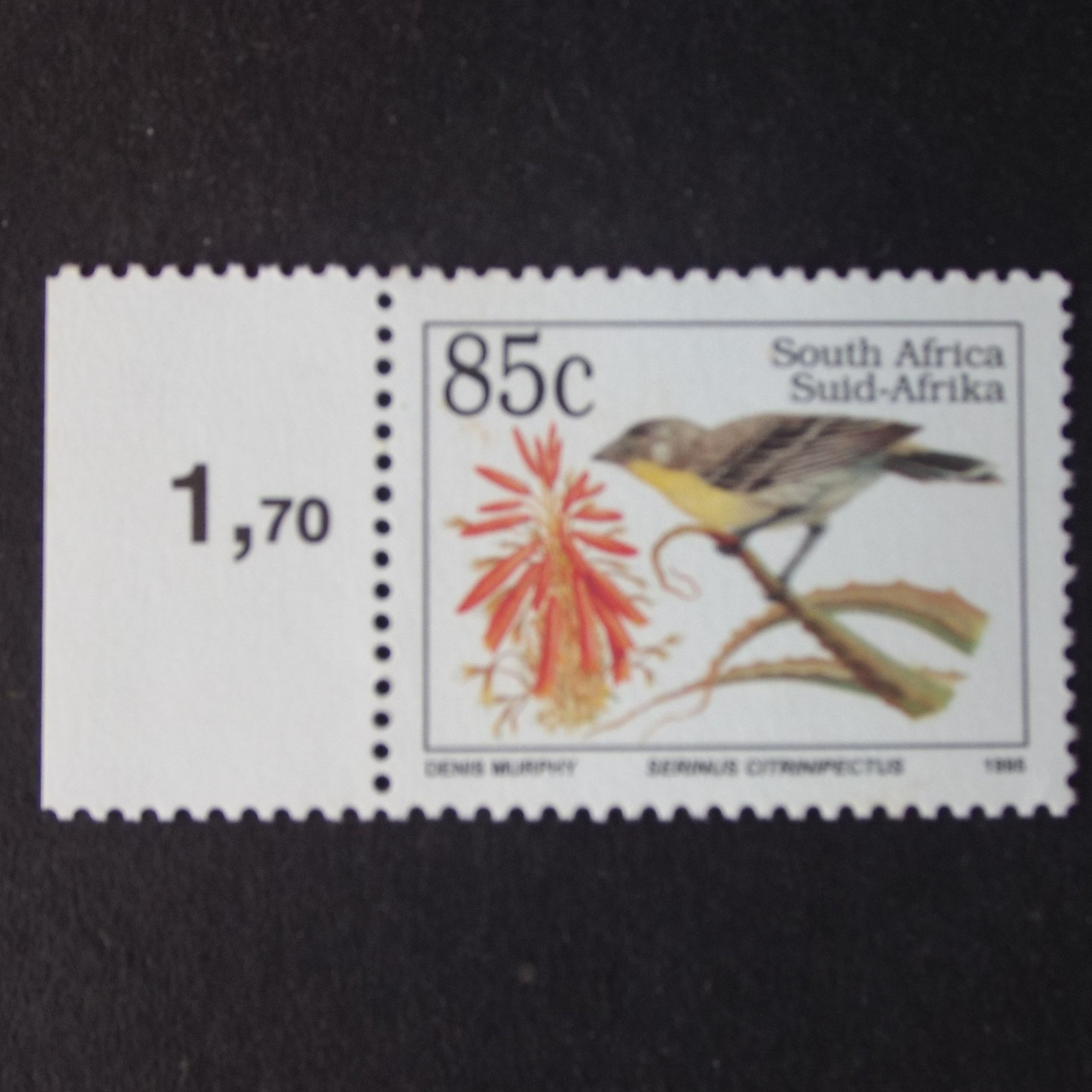 RSA - 1995 Addt Value to 6th Defin issue - 85c - Single - MNH